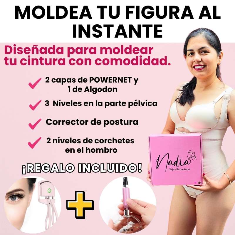 Faja reductora colombiana NADIA original - moldea cintura y levanta glúteos - envío gratis Perú
