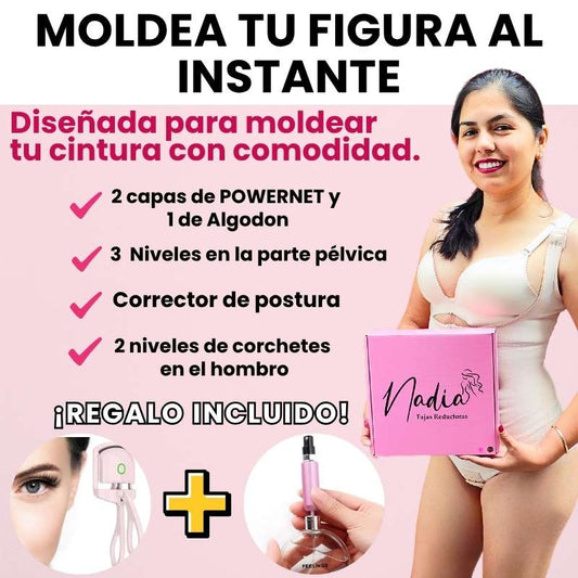 Faja reductora colombiana NADIA original - moldea cintura y levanta glúteos - envío gratis Perú