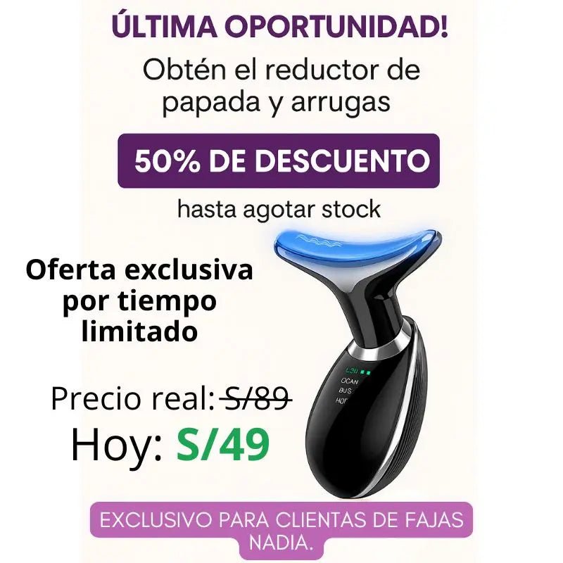 REDUCTOR DE PAPADA Y ARRUGAS Fajas Reductoras NADIA - Hosannaimport